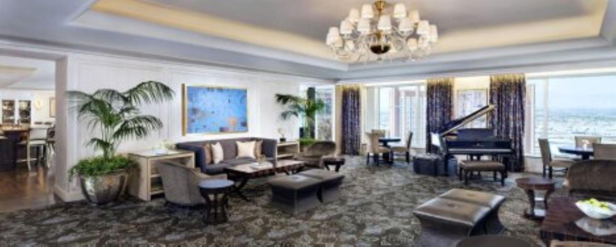 Hotel The Palazzo at The Venetian® Las Vegas Esterno foto The living room of a typical suite at the Waldorf Astoria Chicago
